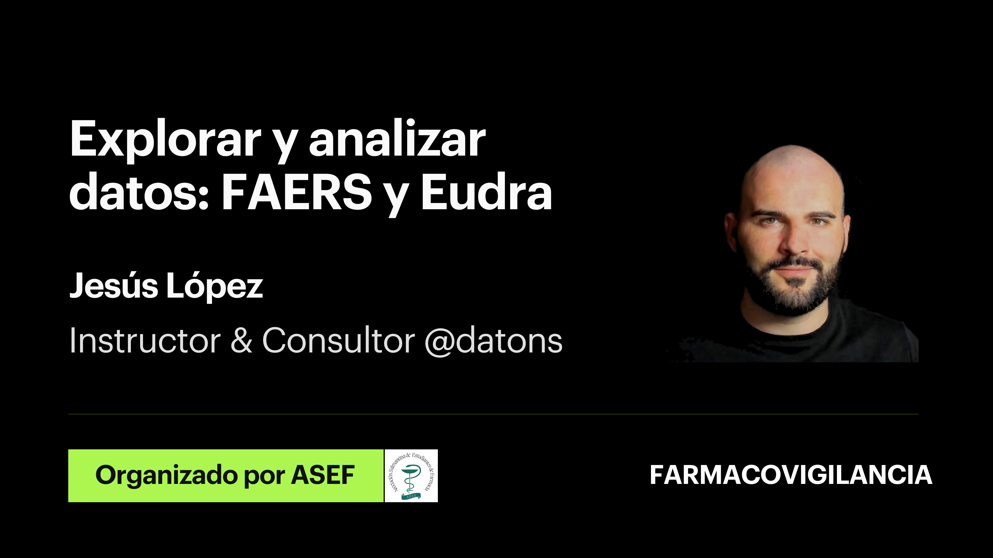 Cover of the webinar Explore and analyze pharmacovigilance data: FAERS and Eudra